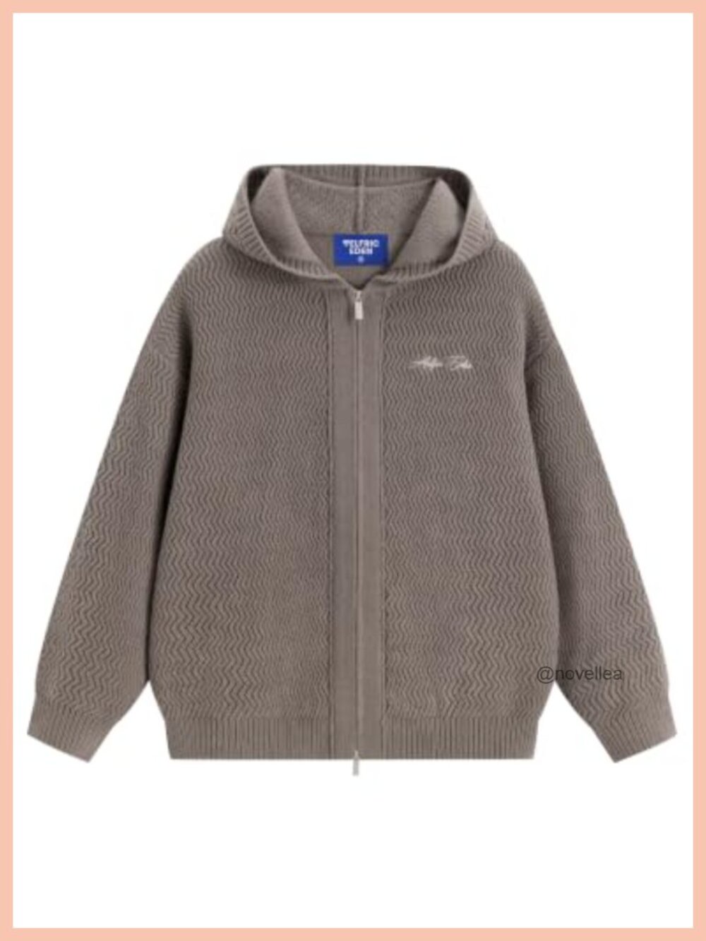 Aelfric Eden Women's Zip Up Hooded Cardigan Chunky Knit Drop Shoulder